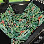 Watercolor Cactus Plant Print Pet Car Back Seat Cover