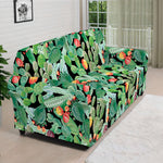 Watercolor Cactus Plant Print Sofa Cover