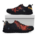 Watercolor Cancer Zodiac Sign Print Black Running Shoes