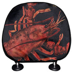 Watercolor Cancer Zodiac Sign Print Car Headrest Covers