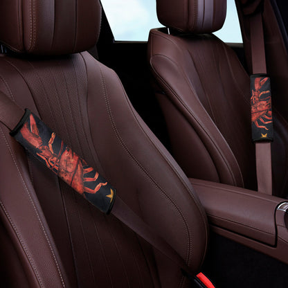 Watercolor Cancer Zodiac Sign Print Car Seat Belt Covers