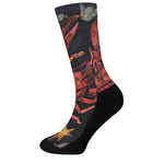 Watercolor Cancer Zodiac Sign Print Crew Socks