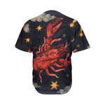 Watercolor Cancer Zodiac Sign Print Men's Baseball Jersey