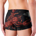 Watercolor Cancer Zodiac Sign Print Men's Boxer Briefs