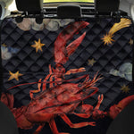 Watercolor Cancer Zodiac Sign Print Pet Car Back Seat Cover