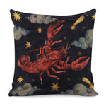 Watercolor Cancer Zodiac Sign Print Pillow Cover