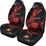 Watercolor Cancer Zodiac Sign Print Universal Fit Car Seat Covers