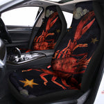 Watercolor Cancer Zodiac Sign Print Universal Fit Car Seat Covers