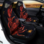 Watercolor Cancer Zodiac Sign Print Universal Fit Car Seat Covers