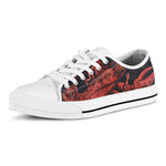 Watercolor Cancer Zodiac Sign Print White Low Top Shoes