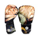 Watercolor Capricorn Zodiac Sign Print Boxing Gloves