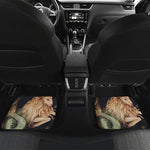 Watercolor Capricorn Zodiac Sign Print Front and Back Car Floor Mats