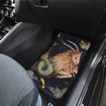 Watercolor Capricorn Zodiac Sign Print Front Car Floor Mats