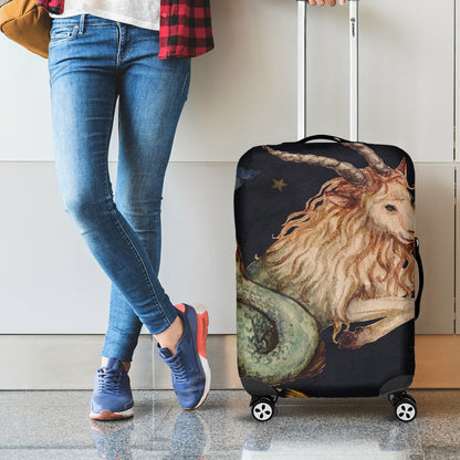Watercolor Capricorn Zodiac Sign Print Luggage Cover