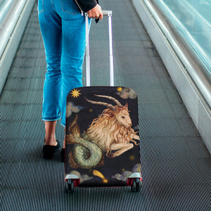 Watercolor Capricorn Zodiac Sign Print Luggage Cover