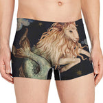 Watercolor Capricorn Zodiac Sign Print Men's Boxer Briefs