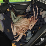 Watercolor Capricorn Zodiac Sign Print Pet Car Back Seat Cover