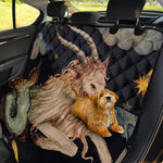Watercolor Capricorn Zodiac Sign Print Pet Car Back Seat Cover