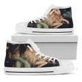 Watercolor Capricorn Zodiac Sign Print White High Top Sneakers