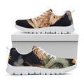Watercolor Capricorn Zodiac Sign Print White Running Shoes