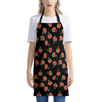 Watercolor Carnation Pattern Print Apron