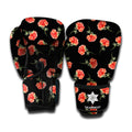 Watercolor Carnation Pattern Print Boxing Gloves