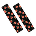 Watercolor Carnation Pattern Print Car Seat Belt Covers
