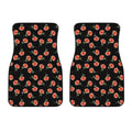 Watercolor Carnation Pattern Print Front Car Floor Mats