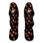 Watercolor Carnation Pattern Print Muay Thai Shin Guard