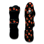 Watercolor Carnation Pattern Print Muay Thai Shin Guard