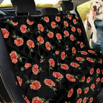 Watercolor Carnation Pattern Print Pet Car Back Seat Cover