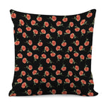 Watercolor Carnation Pattern Print Pillow Cover