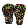 Watercolor Carrot And Radish Print Boxing Gloves