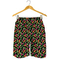 Watercolor Carrot And Radish Print Men's Shorts