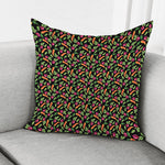 Watercolor Carrot And Radish Print Pillow Cover