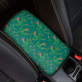 Watercolor Carrot Pattern Print Car Center Console Cover