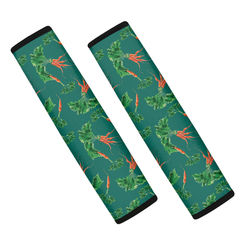 Watercolor Carrot Pattern Print Car Seat Belt Covers