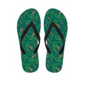 Watercolor Carrot Pattern Print Flip Flops
