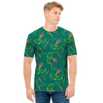 Watercolor Carrot Pattern Print Men's T-Shirt