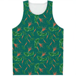 Watercolor Carrot Pattern Print Men's Tank Top