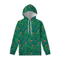 Watercolor Carrot Pattern Print Pullover Hoodie
