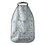 Watercolor Cartoon Cow Pattern Print Car Seat Organizers