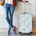 Watercolor Cartoon Cow Pattern Print Luggage Cover