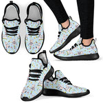 Watercolor Cartoon Cow Pattern Print Mesh Knit Shoes GearFrost