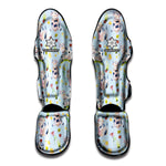 Watercolor Cartoon Cow Pattern Print Muay Thai Shin Guard