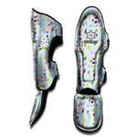 Watercolor Cartoon Cow Pattern Print Muay Thai Shin Guard