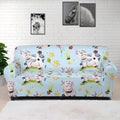 Watercolor Cartoon Cow Pattern Print Sofa Cover