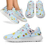 Watercolor Cartoon Cow Pattern Print Sport Shoes GearFrost