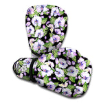 Watercolor Cattleya Pattern Print Boxing Gloves