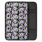 Watercolor Cattleya Pattern Print Car Center Console Cover